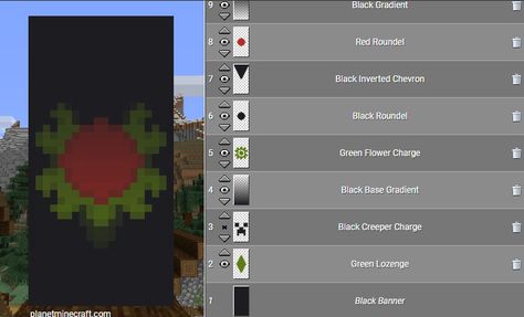 Minecraft Banner Patterns, Rose Banner, Minecraft Banner, Minecraft Banner Designs, Minecraft Banners, How To Make Rose, Black Banner, Minecraft Tips, Minecraft Inspo