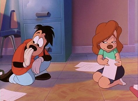 Max And Roxanne, A Goofy Movie, Goof Troop, Goofy Disney, Goofy Movie, Disney Collage, Weird Quotes Funny, Poster Drawing, Favorite Cartoon Character