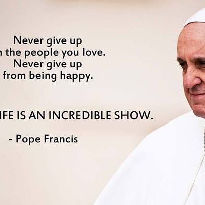 Top 100 pope francis quotes photos Welcoming 2016 with this oh inspiring quote. 2015 may be a hard ride, but, I believed that the Lord had prepared something much much greater for me this year. #popefrancisquotes See more http://wumann.com/top-100-pope-francis-quotes-photos/ The Young Pope Quotes, Pope Quotes, Pope Francis Quotes, Young Pope, Pope Francis, Famous Quotes, Top 100, The Lord, This Year