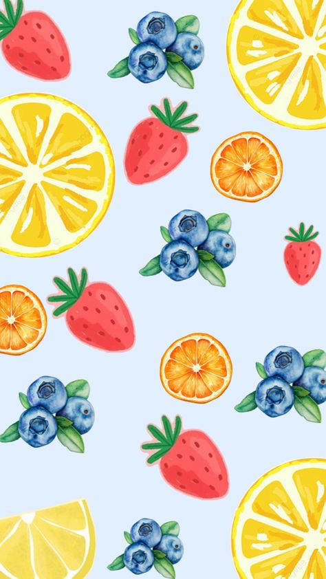 Berry orange fruit wallpaper for iPhone Fruit Repeat Pattern, Fruit Background Aesthetic, Fruit Iphone Wallpaper, Ios18 Wallpaper, Fruit Wallpaper Aesthetic, Fruity Wallpapers, Orange Fruit Wallpaper, Fruit Collage, Fruit Background