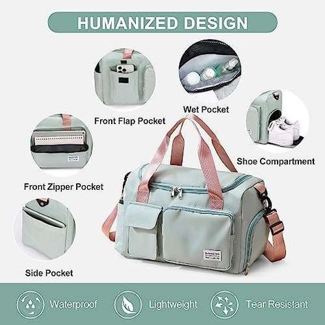 OEM Small Gym Bag for Women – Waterproof Duffle Bag with Shoe Compartment & Wet Pocket, Carry-On Weekender Tote Bag for Travel, Workout, Sport Factory Check more at https://www.alppm.com/product/oem-small-gym-bag-for-women-waterproof-duffle-bag-carry-on-weekender-bag-with-shoe-compartment-wet-pocket-tote-bag-for-travel-workout-sport-factory Small Gym Bag, Bag With Shoe Compartment, Small Gym, Gym Tote, Weekend Travel Bags, Bag For Travel, Workout Bags, Weekender Tote Bag, Travel Duffle