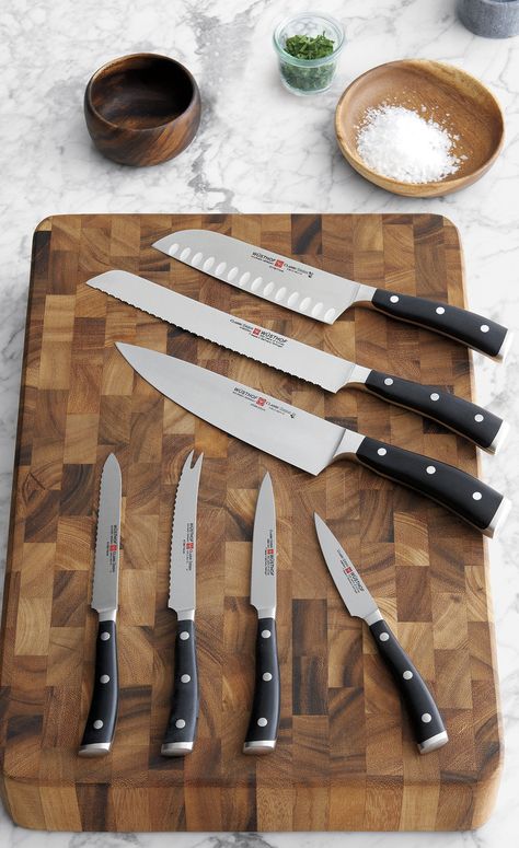 Wusthof Knives, Vegetable Bread, Chef Knives, Knife Block Set, Knife Set, Chef Knife, Knife Sets, Kitchen Cooking, Cooking Tools