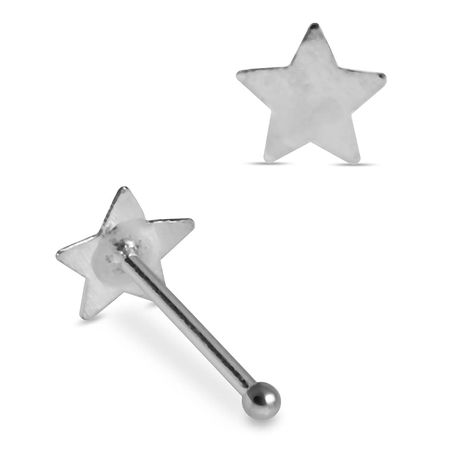 PRICES MAY VARY. Plain Flat Star Design 22 Gauge Sterling Silver Ball End Nose Stud Piercing. Made from 925 Sterling Silver , this nose stud is the perfect piercing to wear everyday, a comfortable fit that will help give you that extra sparkle daily Elegant Craftsmanship - All of our nose stud Piercings have been made from high quality hypoallergenic materials. This nose stud has been designed so that it is easy to put in and take out, they will fit comfortably inside your nose. The Perfect Gift Stud Nose Piercing, New Piercing, Sterling Silver Nose Rings, Nose Bone, Nose Piercing Stud, Stud Piercing, Nose Bones, Silver Nose Ring, Body Jewelry Piercing