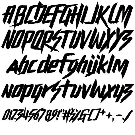 MISERY GYMNAST FONT Punk Writing Font, Lettering Fonts Graffiti, Hip Hop Font, Punk Typography, Fonts Graffiti, Punk Font, Rock Font, Sign Lettering Fonts, Graffiti Fonts