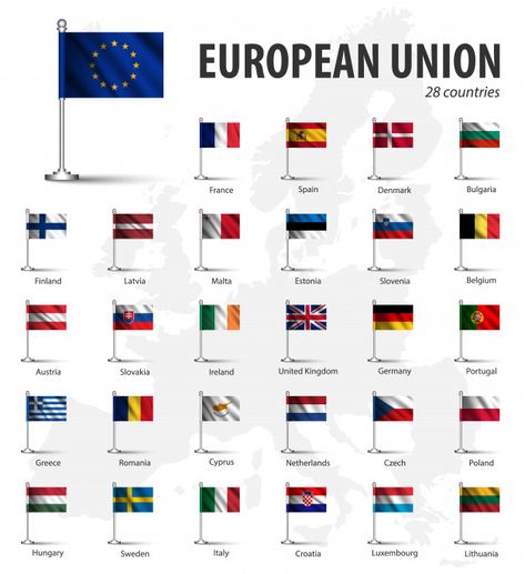 European Union Countryhumans, Croatian History, World Country Flags, European Flags, Swimming Pictures, All European Countries, Global Map, Countries And Flags, Teaching Geography