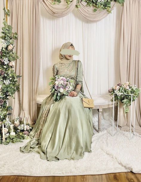 Sage Pakistani Outfit, Sage Green Asian Wedding Dress, Sage Green Walima Dress, Sage Green Asian Dress, Sage Green Desi Outfits, Sage Green Nikkah Dress, Sage Green Desi Dress, Sage Green Pakistani Dress, Sage Green Bridesmaid Dresses Hijab