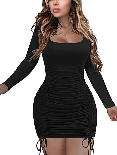 Black Skirt Outfit Party, Body Con Dress Outfit Casual, Club Dresses Black, Women Club Dresses, Black Skirt Outfits, Birthday Dress Women, Stylish Fall Outfits, Fall Dress Outfit, Club Dress