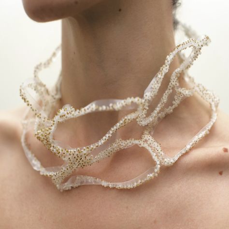 "Ebb and Flow" by Estefania R. De Almeida Biomimicry Jewelry, Biomimicry Fashion, Creative Accessories, Ebb And Flow, Body Adornment, New Rock, A Necklace, Contemporary Jewellery, Contemporary Jewelry