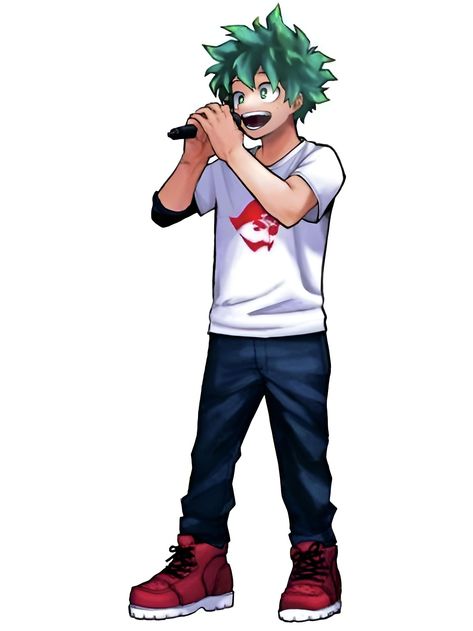 Deku In Casual Clothes, Deku Full Body Picture, Izuku Midoriya Full Body Pic, Izuku Full Body Pic, Deku Hair, Deku Chibi, Deku Boku No Hero, Hair Wrap Scarf, Mood Colors