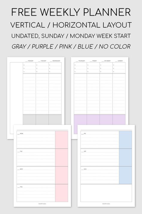 Monthly And Weekly Planner Printable Free, Undated Weekly Planner Free Printable, Student Weekly Planner Template, Vertical Weekly Planner Printable, A5 Weekly Planner Printable Free, 2023 Weekly Calendar Printable Free, Weekly Planner Printables Free Pdf, 2 Page Weekly Planner Printable Free, Blank Planner Template