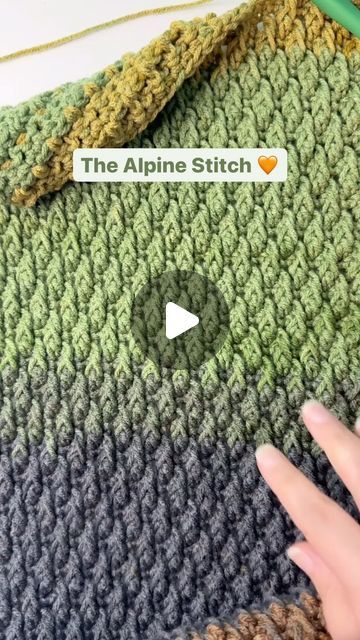 Crochet Stitches Patterns Diagram Charts, Alpine Stitch Crochet Blanket, Alpine Crochet Stitch, Chrochet Gifts, Alpine Stitch Crochet, Knit Stitch Patterns Texture, Alpine Stitch, Granny Stitch, Tutorial Crochet