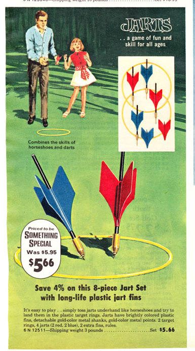 Jarts and Lawn Darts.  Yes, we were allowed to play with these unsupervised. Lawn Darts, Bad Kid, Camping Vintage, Get Off My Lawn, Childhood Memories 70s, Boogie Woogie, Retro Advertising, Those Were The Days, Retro Tv