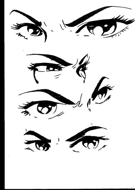 Anger Drawing, Angry Anime Face, Girl Eyes Drawing, Angry Anime, Angry Eyes, How To Draw Anime Eyes, Girl Face Drawing, Manga Eyes, Eye Sketch