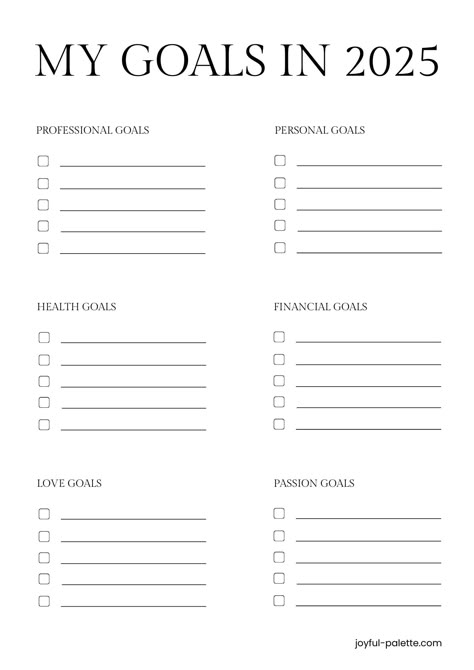 my goals in 2025 2025 Planning Template, Resolution Template Aesthetic, Goal Sheet Printable Free, Making Plans For 2025, One Year Plan Goal Settings, New Years Goals Template Kids, Goals Bullet Journal Template 2025, Resolution List Template, New Years Goals Categories