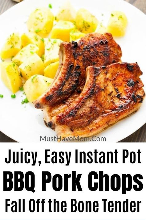 Instant Pot Bbq Pork Chops, Instant Pot Pork Chops, Pork Chop Recipes Crockpot, Bbq Pork Chops, Easy Pork Chop Recipes, Pork Chop Recipes Baked, Bbq Dinner, Instant Pot Pork, Best Instant Pot Recipe