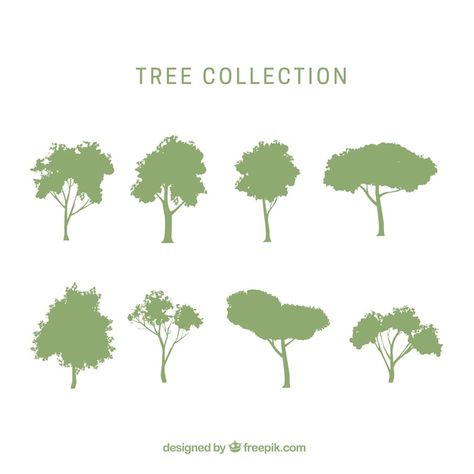 Silhouette Architecture, Conifer Forest, Scrolls Game, Vector Trees, Architecture Graphics, Green Architecture, Tree Silhouette, White Tree, Forest Landscape