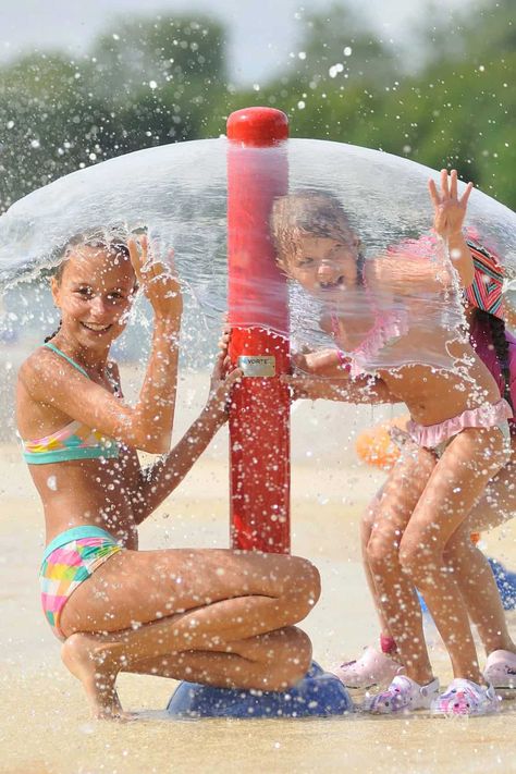 Splashpad® - Commercial Recreation Specialists Vortex Water, Funny Vacation, Spray Park, Water Playground, Park Equipment, Splash Park, Vacation Humor, Water Movement, Splash Pad