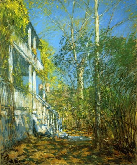 Childe Hassam on Twitter: "Summer at Cos Cob, 1902 #impressionism #hassam… " Childe Hassam Watercolor, Childe Hassam Paintings, Frederick Childe Hassam, American Impressionism, Childe Hassam, East Hampton, Oil Painting Reproductions, Painting Reproductions, Claude Monet