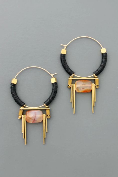 FERE65 – David Aubrey Jewelry David Aubrey Jewelry, Metal Art Jewelry, Boho Jewellery, Brass Hoops, Magical Jewelry, Earring Ideas, Diy Decorations, Earrings Inspiration, Fall 2023