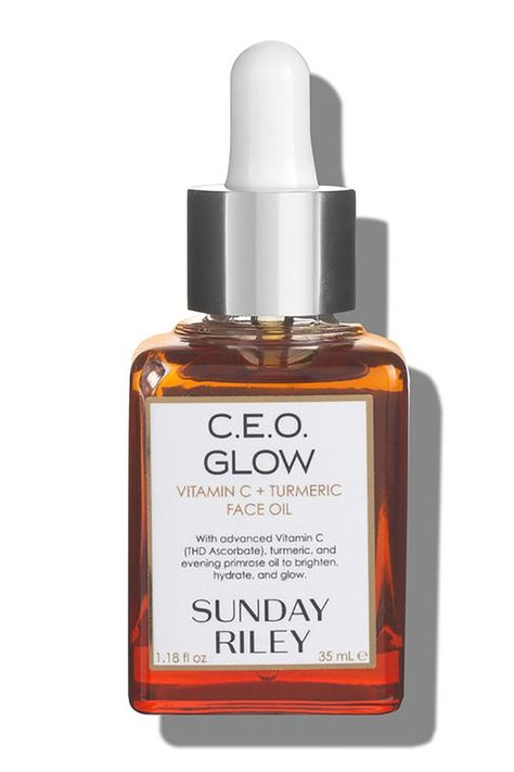 Ceo Glow, Vitamin C Oil, Sunday Riley Ceo, Antiaging Skincare, Turmeric Face, Turmeric Oil, Best Vitamin C, Pomegranate Seed Oil, Raspberry Seed Oil