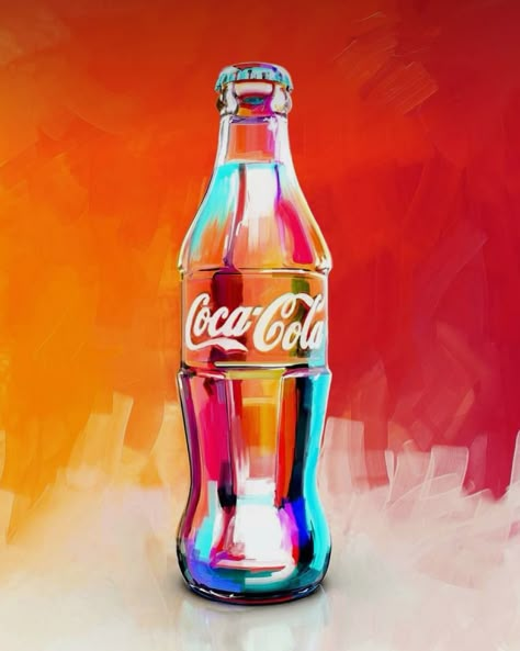 Coke Tattoo, Retro Words, Coca Cola Wallpaper, Magic Elixir, Bowie Heroes, Pop Art Food, Pop Drink, Orange Drink, Painting Oil Pastel