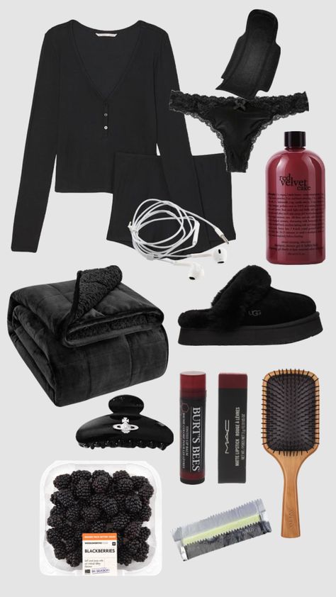 #myfirstshuffle Goth Luxury Aesthetic, Black Pjs Outfit, Goth Self Care, Comfy Black Outfits, Light Goth Aesthetic, Pijama Outfit, Casual Home Outfits, Pijamas Women, Dark Feminine Aesthetic