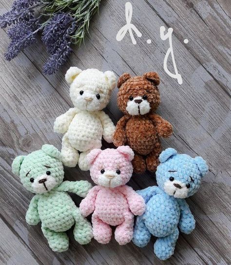 Amigurumi_crochet_animals (free pattern / paid pattern) | Hi! 👋 My cute Plush little bear amigurumi free crochet pattern | Facebook Crochet Plush Bear Pattern Free, Amigurumi Teddy Bear Pattern, Crochet Fluffy Yarn Amigurumi, Crochet Velvet Bear, No Sew Crochet Teddy Bear, Velvet Yarn Amigurumi Free Pattern, Crochet Teddy Bear Pattern Free Amigurumi, Crochet Mini Bear Free Pattern, Crochet Fluffy Amigurumi