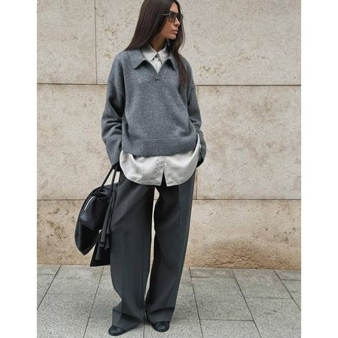 Scandi Fashion, People Brand, Mama Style, Grey Trousers, Style Clothes, Gray Suit, Casual Street Style, Trouser Suits, Fall Wardrobe