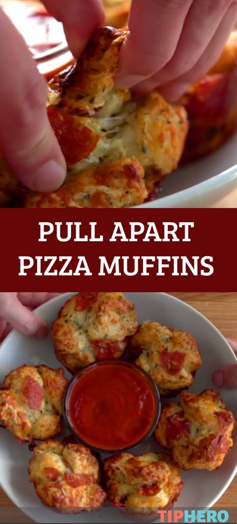 Pull Apart Pizza Muffins, Pizza Muffins Recipe, Pizza Muffin, Pull Apart Pizza, Muffins Blueberry, Pizza Muffins, Tin Recipes, Muffin Tin Recipes, Zucchini Muffins