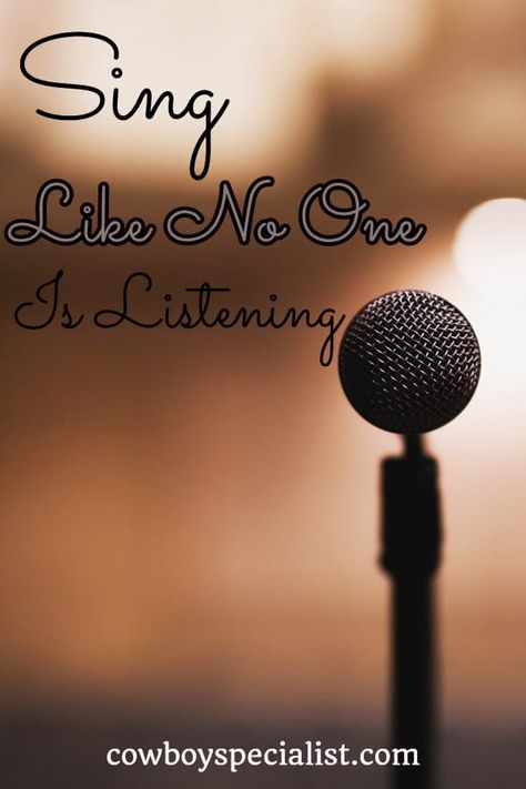 Fear is only Temporary, so just sing. I could hear and sing when I was little. But, when hearing got harder, apparently singing on key did too. Don't Quit! | Sing Like No One Is Listening | Step Outside The Box | Do It Scared | Conquer Your Fear | Just Sing | #fearless #singoutloud #sing #joyfullnoise #singforthelord #oldchurchchoir #cowboyspecialist One Sings The Other Doesn't, Sing Like No One Is Listening, Sing Quote, Scripture About Singing, No One Is Listening, Do It Scared, Singing Memes Hilarious, Church Choir, Don't Quit