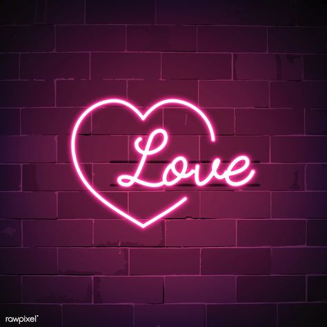 Love is all around neon sign vector | free image by rawpixel.com / NingZk V. Neon Pumps, Neon Light Wallpaper, Neon Signs Quotes, Neon Quotes, Neon Sign Art, Neon Words, Wall Paper Phone, Love Neon Sign, Romantic Words