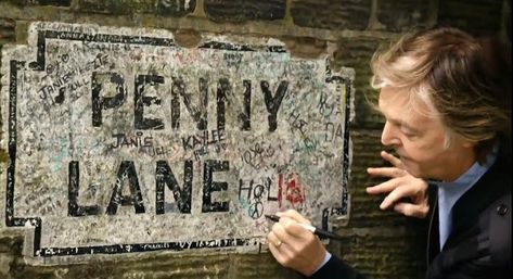 Beatles Archive on Twitter: "Penny Lane sign autographed by #PaulMcCartney on 9 June 2018… " Paul Mccartney Beatles, Beatles Love, Carpool Karaoke, Sir Paul, Ticket Stub, Beatles Fans, British Invasion, The Fab Four, Yellow Submarine