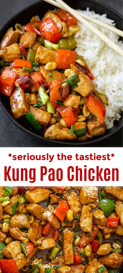 Saucy Chicken, Homemade Chinese Food, Asian Chicken Recipes, Asian Dinner Recipes, Asian Dinners, Chicken And Veggies, Chinese Cooking Recipes, Easy Chinese Recipes, Chicken Stir Fry