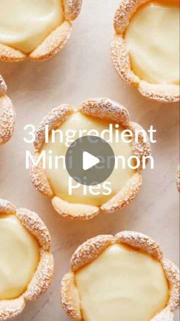 Mini Lemon Pies In Muffin Tin, What Can I Make With Lemon Pie Filling, Mini Lemon Pies, Lemon Tarts Mini, Mini Pie, Best Lemon Pie Recipe, Easy Lemon Pie, Lemon Desserts Easy, Lemon Pie Recipe