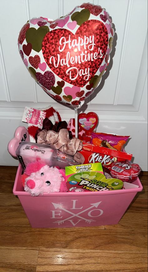 Valentines Day Gift Basket Ideas For Her, Valentines Gift Best Friend, Hello Kitty Valentines Basket, V Day Baskets, Valentine Basket For Her, Hello Kitty Valentines Day Basket, Valentine’s Basket, Valentines Basket For Her, Galentines Gifts Basket