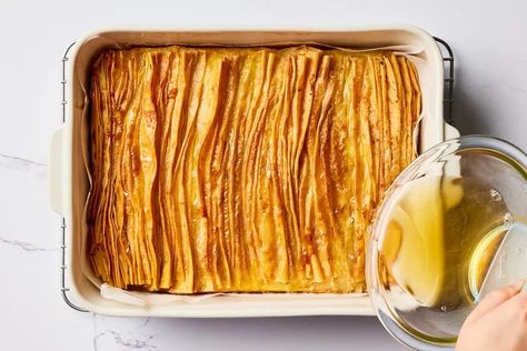 Crinkle Cake Recipe Looks Impressive, But Is So Easy Phyllo Crinkle, Greek Biscuits, Crinkle Cake, Cooking For 2, 30 Minute Dinners, Phyllo Dough, Cakes To Make, Recipe 30, The Best Dessert