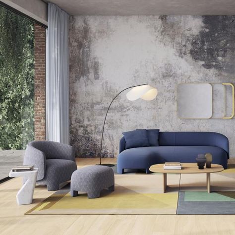 Sebastian Herkner, Comfortable Place, Square Ottoman, Ligne Roset, Low Tables, Large Sofa, Contemporary Aesthetic, Settee, Wall Colors