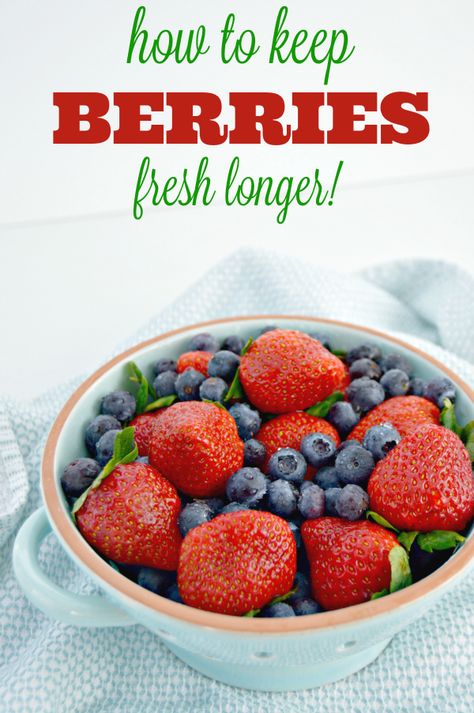 Clean Berries, Tablet Recipe, Clean Baking Pans, Deep Cleaning Tips, Fresh Berries, Fruits And Veggies, Cleaning Tips, Diy Food, Fruits And Vegetables