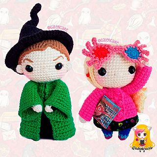 Minerva Mcgonagall, Harry Potter Dolls, Harry Potter Crochet, Learning To Embroider, Thread & Yarn, Luna Lovegood, Love Crochet, Knitted Blankets, Crochet Dolls