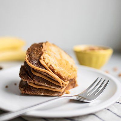 This banana cake has something extra special inside and out—sweet butterscotch. Try it for dessert tonight or for your next party. Butterscotch Cake Recipe, How To Make Butterscotch, Banana Butterscotch, Butterscotch Cake, Best Baking, Butterscotch Sauce, Coconut Frosting, Toll House, Food Gallery