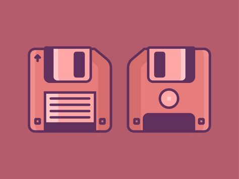 Floppy disk by Aleksandar Savic #Design Popular #Dribbble #shots Floppy Disk Tattoo, Setup Minimalista, 00s Nostalgia, Tattoo Practice, Floppy Disk, 90s Childhood, Business Analysis, Retro Design, Icon Set