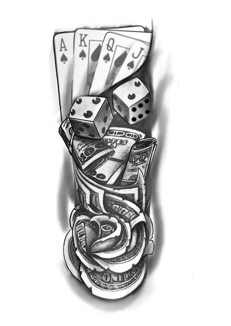 The Best Tattoo Ideas Tato Joker, Tato Mandala, Card Tattoo Designs, Money Tattoo, Forearm Tattoo Design, Men Tattoos, Forearm Sleeve Tattoos, Cool Chest Tattoos, Half Sleeve Tattoos For Guys