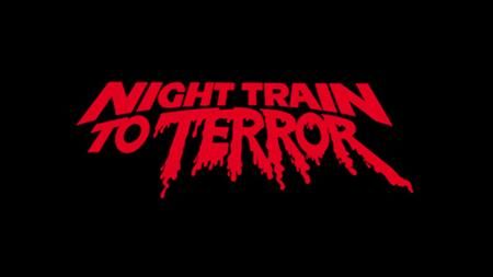 horror-movie-poster-typography-1985-night-train-to-terror Horror Movie Typography, Thriller Typography, Horror Typography, Horror Logo, 1980s Horror Movies, Horror Font, Poster Typography, Night Train, Retro Horror