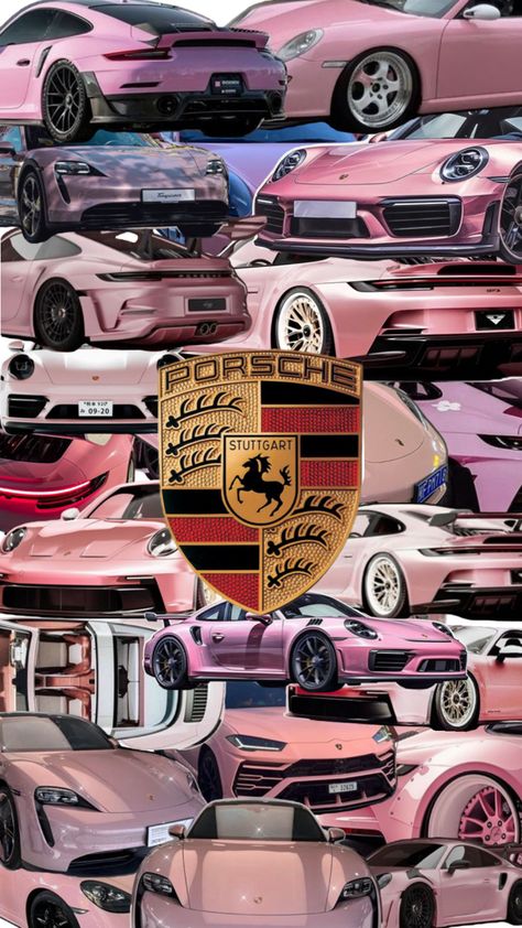 Pink Mercedes Benz Wallpaper, Porches Car Wallpaper, Pink Porsche Wallpaper, Pink Porche, Sports Car Aesthetic, Pink Porsche, Pink Corvette, Penanda Buku, Pretty Bike