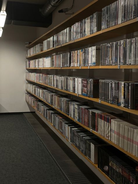 Dvd Collection Aesthetic, Dvd Library, Collection Aesthetic, Dvd Collection, Aesthetic Light, Reading Music, Books Reading, Bookcase, Vision Board