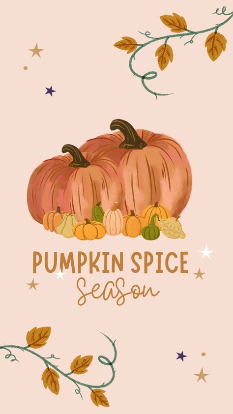 Pumpkin Spice Wallpaper, Fall Wonderland, Wallpapers Halloween, September Wallpaper, Pumpkin Wallpaper, Fall Wallpapers, Charlie Brown Halloween, Kawaii Background, Wallpaper Iphone Summer