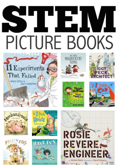 It helps to read books about STEM to help students realize the importance of these projects. Stem Books For Kids, Stem Books, Teaching Stem, Women In Stem, Stem For Kids, Mentor Texts, Stem Science, E Mc2, Classroom Library