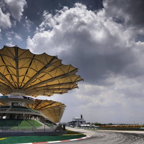 #FP3 gets underway at Sepang  #MalaysianGP #F1 #Formula1 F1 Race Track, F1 Race, Sepang, Circuit Design, East Asia, Race Track, Kuala Lumpur, Southeast Asia, Grand Prix