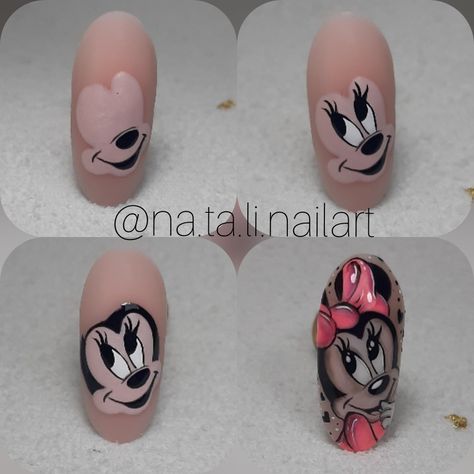 Mikey Mouse Nails Art, Mouse Nails, Luna Fashion, Mickey Mouse Nails, Minnie Mouse Nails, Cartoon Nails, Valentine Nails, Nails Design With Rhinestones, Apple Filling