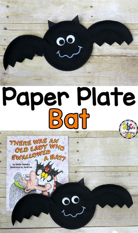 Bat Craft, Dekorasi Halloween, Halloween Crafts Preschool, October Crafts, Halloween Arts And Crafts, Halloween Preschool, Adornos Halloween, Nocturnal Animals, Paper Plate Crafts